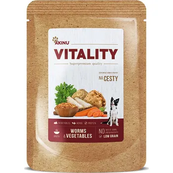 Krmivo pro psa Akinu VITALITY Hmyzí vývar kapsa pro psy na cesty 200 g