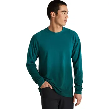 cyklistický dres Dres s dlouhým rukávem Specialized Men's Trail Long Sleeve Velikost: S Tropical Teal Spray