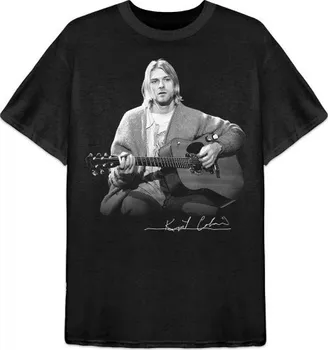 Pánské tričko Rock Off Kurt Cobain Guitar Live Photo KCTS04MB