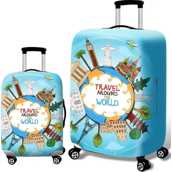 Příslušenství k zavazadlu Ochranný obal na kufr - Cesta kolem světa, XL