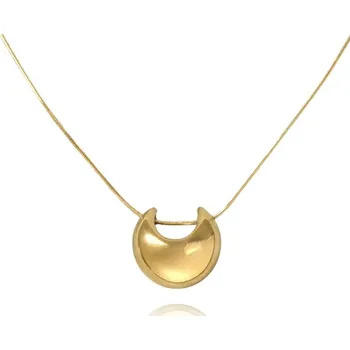 Náhrdelník Flamenco Mystique 14k pozlacený náhrdelník z nerezové oceli, světlý odstín, délka řetízku 40 + 5,5 cm