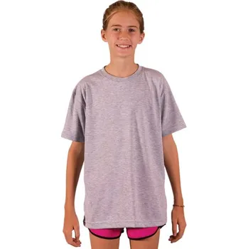 Dívčí tričko Dětské tričko s krátkým rukávem Basic - 128 - Ash Heather sublimace termotransfer