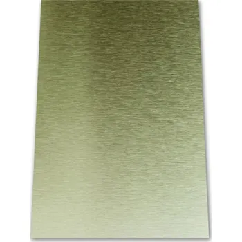 Plech Hliníkový plech A5 lesklý - zlatá sublimace termotransfer