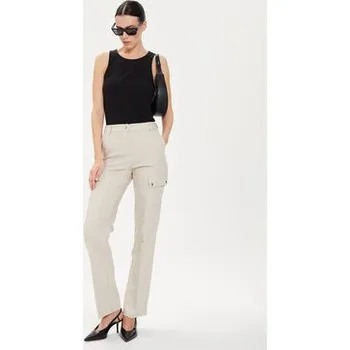 Pánské kalhoty Morgan Kalhoty z materiálu 241-PAZZA.F Béžová Slim Fit 36