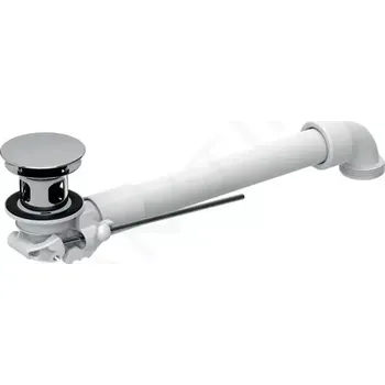 Sifon Geberit Příslušenství Úsporný sifon pro umyvadla s přepadem, výpusť s táhlem, chrom, 152.070.21.1