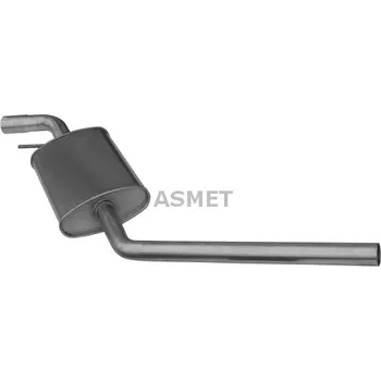 Výfukový systém Stredni tlumic vyfuku ASMET 04.073