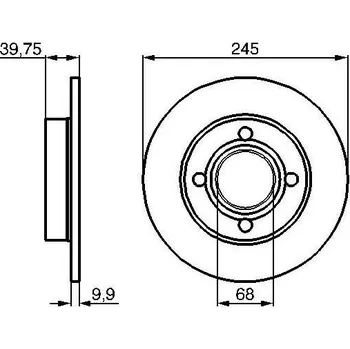 Brzdový kotouč Brzdový kotouč BOSCH 0 986 478 216 BO 0986478216