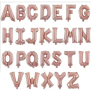 Nafukovací písmena na oslavu | fóliové balónky - broznová,S