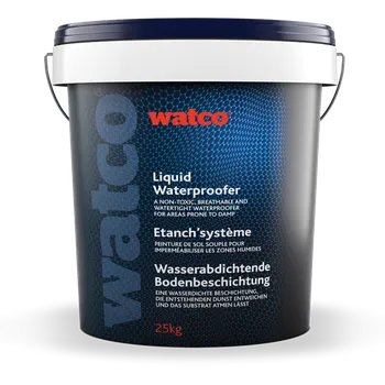 Odolná dvousložková hydroizolace na podlahy WATCO Liquid Waterproofer bílá / 25 KG
