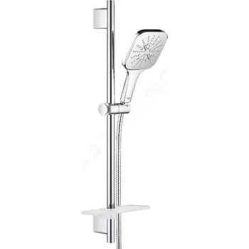 Sprchový set Grohe Rainshower SmartActive Cube Sada sprchové hlavice 130 6,8 l/min, 3 proudy, tyče 60 cm a hadice, chrom, 26585000