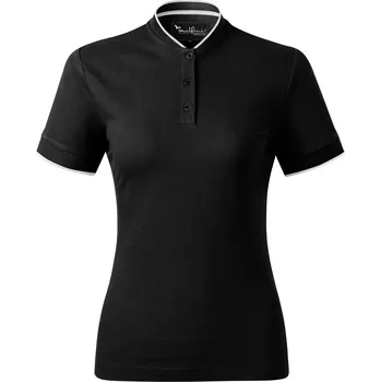 Dámská móda MALFINI Premium Dámská polokošile Diamond s límečkem ve stylu "bomber" Barva: Černá, Velikost: XXL