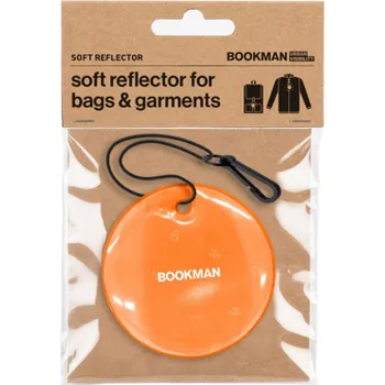 Kulatá reflexní odrazka Bookman na pověšení barva Oranžová