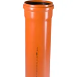Trubka hrdlová kanalizační PVC Osma KGEM SN4, DN 250 x 6,2 x 1000 mm, oranžová