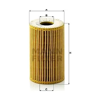 Auto-moto MANN-FILTER HU715/4x pro vozy BERTONE, BMW