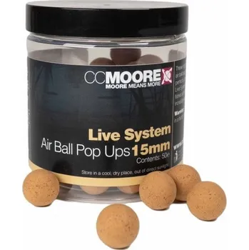 Boilies CC Moore Plovoucí Boilie Live System Air Ball Pop Up Extra Plovoucí - 15 mm 50 ks