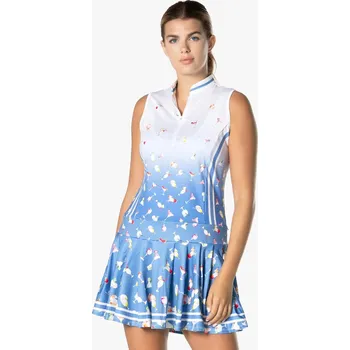 Dámské šaty LuckyInLove W šaty My Coctail - bílo modré: Dámské XL