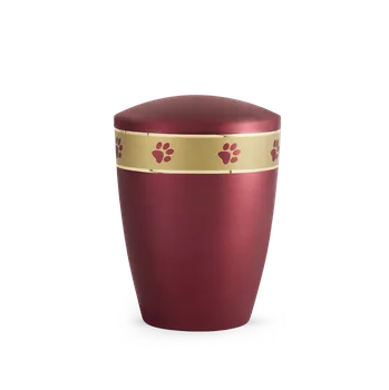 Smuteční dekorace Zvířecí urna Aurum Gold - Vínová 1,5l