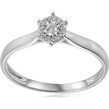 Prsten Briliantový zásnubní prsten Christina, 14K IZBR590A + dárkové balení LUXUS zdarma