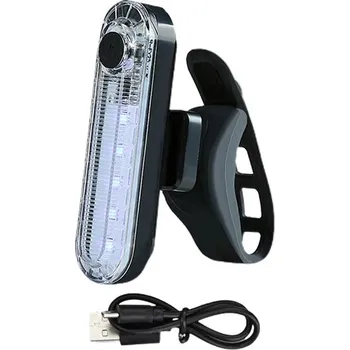 Cyklosvítilna Nabíjecí zadní LED světlo na kolo - Bílý