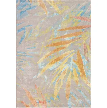 Koberec Moderní kusový koberec Osta Bloom 466140 AK990 Listy béžový žlutý Rozměr: 160x230 cm