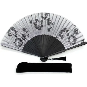 Japonský vějíř SHITOYAKA - stříbrný