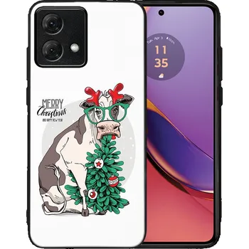 Vánoční dekorace VSECHNONAMOBIL 75854 MY ART Kryt s vánočním designem Motorola Moto G84 5G MERRY CHRISTMAS (074)