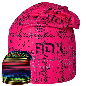 Čepice RDX dětská funkční oboustranná/dlouhá čepice F846E Tečky Velikost čepice: 7