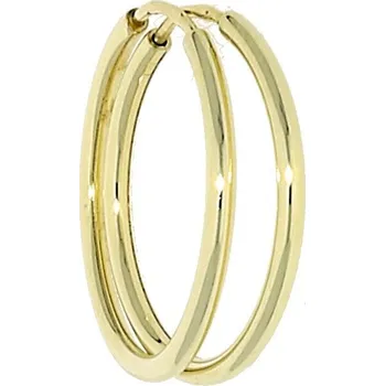 Náušnice Goldstore Zlaté kroužky hladké Váha: 1.05 g