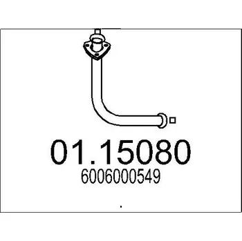 Výfuková trubka Výfuková trubka MTS 01.15080