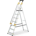 Hliníkové schůdky 7 stupňů s madly DRABEST ALDP+P-7 PRO