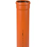 Trubka hrdlová kanalizační PVC Osma KGEM SN4, DN 200 x 4,9 x 1000 mm, oranžová