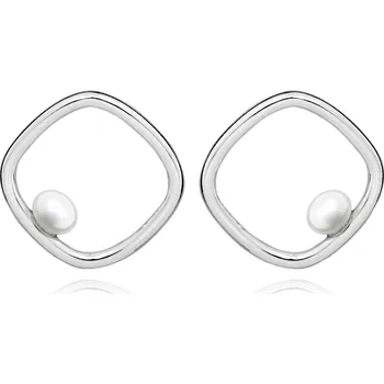 Módní doplněk JVD Stříbrné náušnice s přírodními perlami SVLE0332SH8P100 + 2 měsíce na vrácení zboží