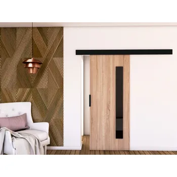 Interiérové dveře Posuvné dveře STANDART MIX G90, Sonoma/Černá