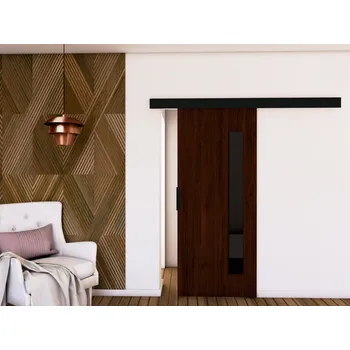 Interiérové dveře Posuvné dveře STANDART MIX G100, Wenge/Černá