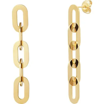 Náušnice MOSUO Pozlacené náušnice Chunky gold