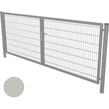 Plot Brána vchodová dvoukřídlová LUX výška 120 cm, šířka 300 cm ZINEK