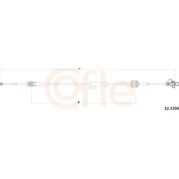 Převodovka Tažné lanko, ruční převodovka COFLE 12.7259