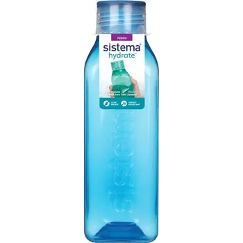 Láhev SISTEMA Lahev na vodu 725 ml čtvercová, modrá