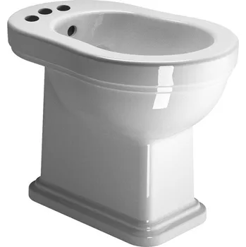 Bidet CLASSIC bidet, 37x54cm, 3 otvory, bílá ExtraGlaze
