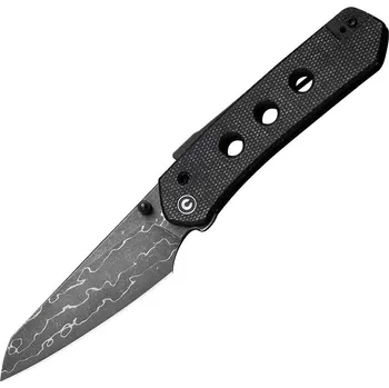 Civivi Vision FG Damascus Black Micarta
