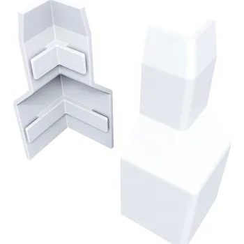 soklová lišta ZOFITHERM Vnější roh pro LNF ukončovací lišty nopové fólie - BÍLÁ 9010