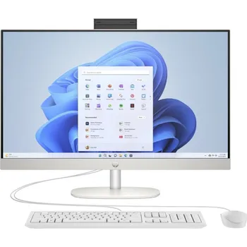 Stolní počítač HP 27-cr0001nc All-in-one počítač, 27" Full HD IPS, Ryzen 5 7520U, 16GB LPDDR5, 512GB SSD, AMD Radeon 610M, W11H, bílý + klávesnice a myš 8E4V0EA#BCM