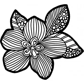 Šablona TCW 6aquot;x6aquot; (15,2x15,2 cm) - Flower Blossom