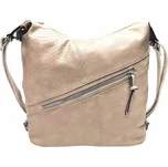 Velký světle hnědý kabelko-batoh z eko kůže Nessie