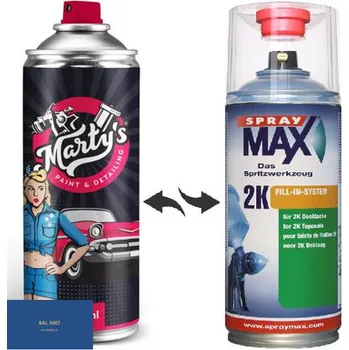 Barva ve spreji Barva ve spreji RAL 5007 stupeň lesku Mat kvalita laku 1K Akrylátový lak