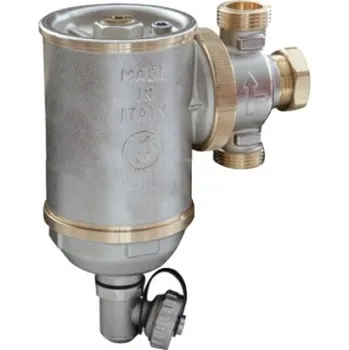 Ochranný vodní filtr Giacomini R146C odkalovač odstředivý 1"M, s magnetickou vložkou, mosaz