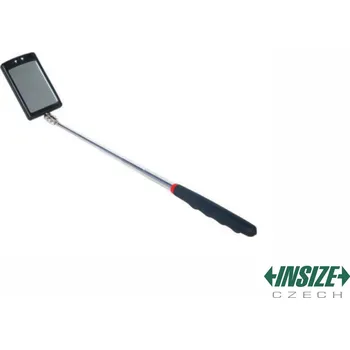 Lupa Teleskopické inspekční zrcátko s osvětlením 65x42 mm INSIZE