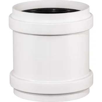 Kanalizační potrubí Spojka dvouhrdlá odpadní odhlučněná Osma Skolan Safe SKMM, DN 200, světle šedá