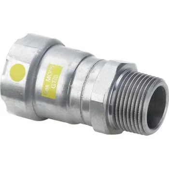 Viega MEGAPRESS G 4611 přechodový kus 3/4"x3/4", s vnějším závitem, lisovací, plyn, uhlíková ocel