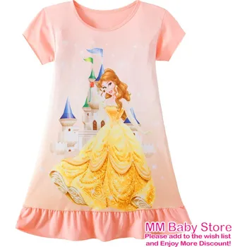 Dívčí noční košilka - Disney princezny Barva: Oranžová, Velikost: 4T-5T (M)